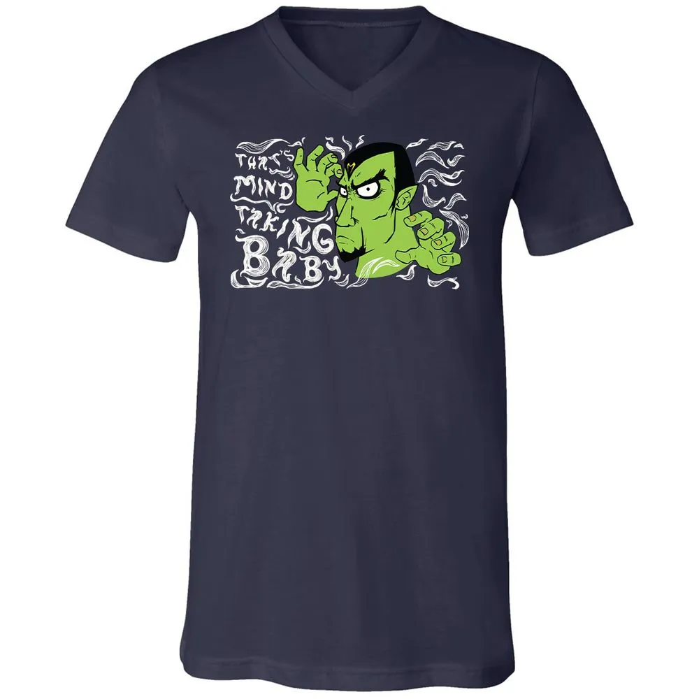 Unisex V-Neck T-Shirt - ZEANUVXZ - Navy - 2