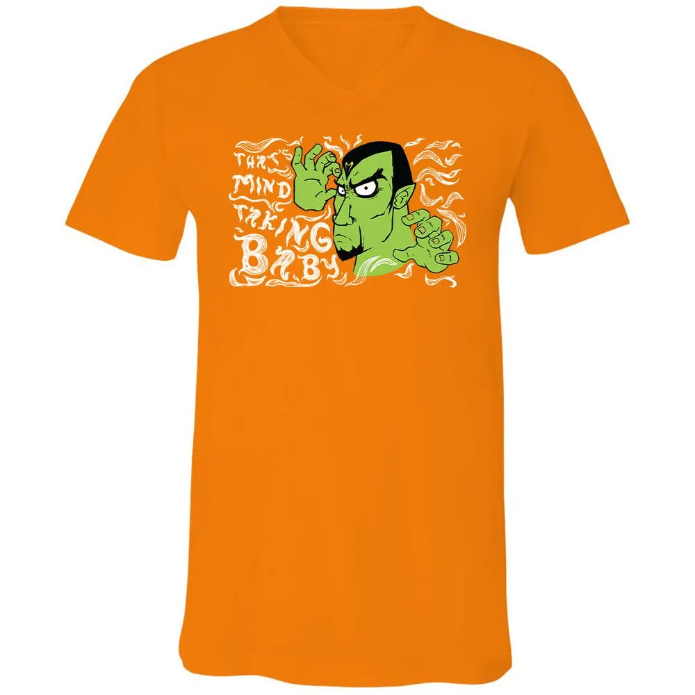 Unisex V-Neck T-Shirt - ZEANUVXZ - Orange - 11