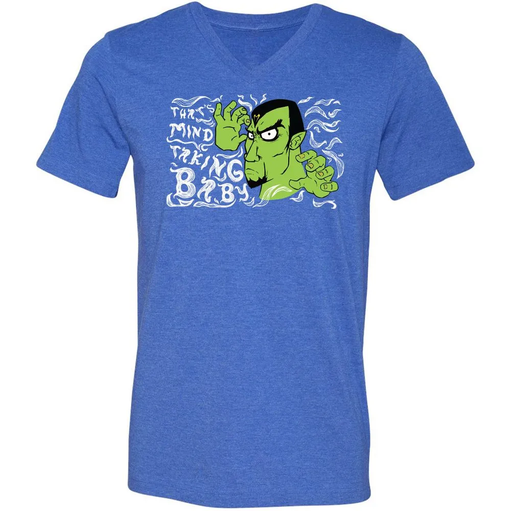 Unisex V-Neck T-Shirt - ZEANUVXZ - Heather True Royal - 14