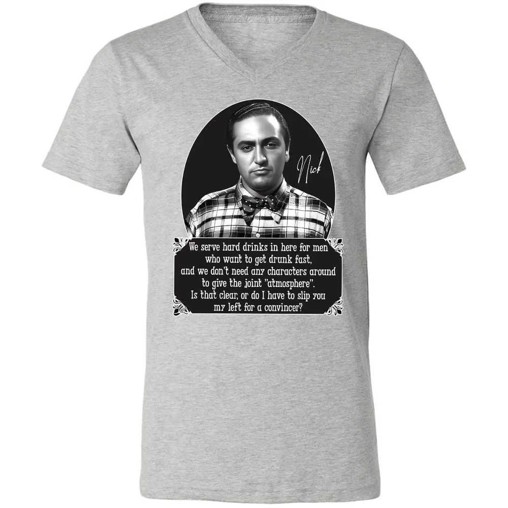 Unisex V-Neck T-Shirt - HN55QJZX - Athletic Heather - 7