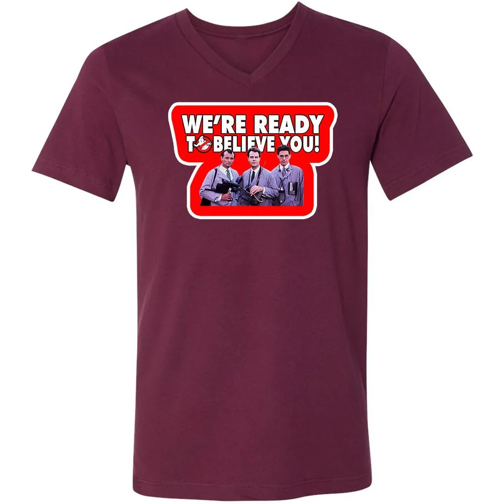 Unisex V-Neck T-Shirt - WM2KV58H - Maroon - 6