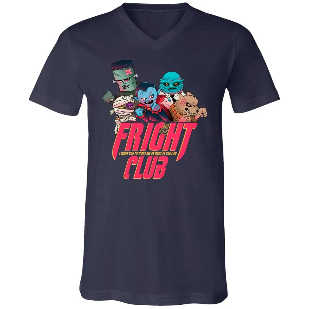 Unisex V-Neck T-Shirt - YJ2N9ZK9 - Navy - 2