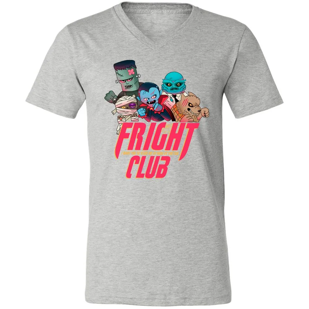 Unisex V-Neck T-Shirt - YJ2N9ZK9 - Athletic Heather - 7