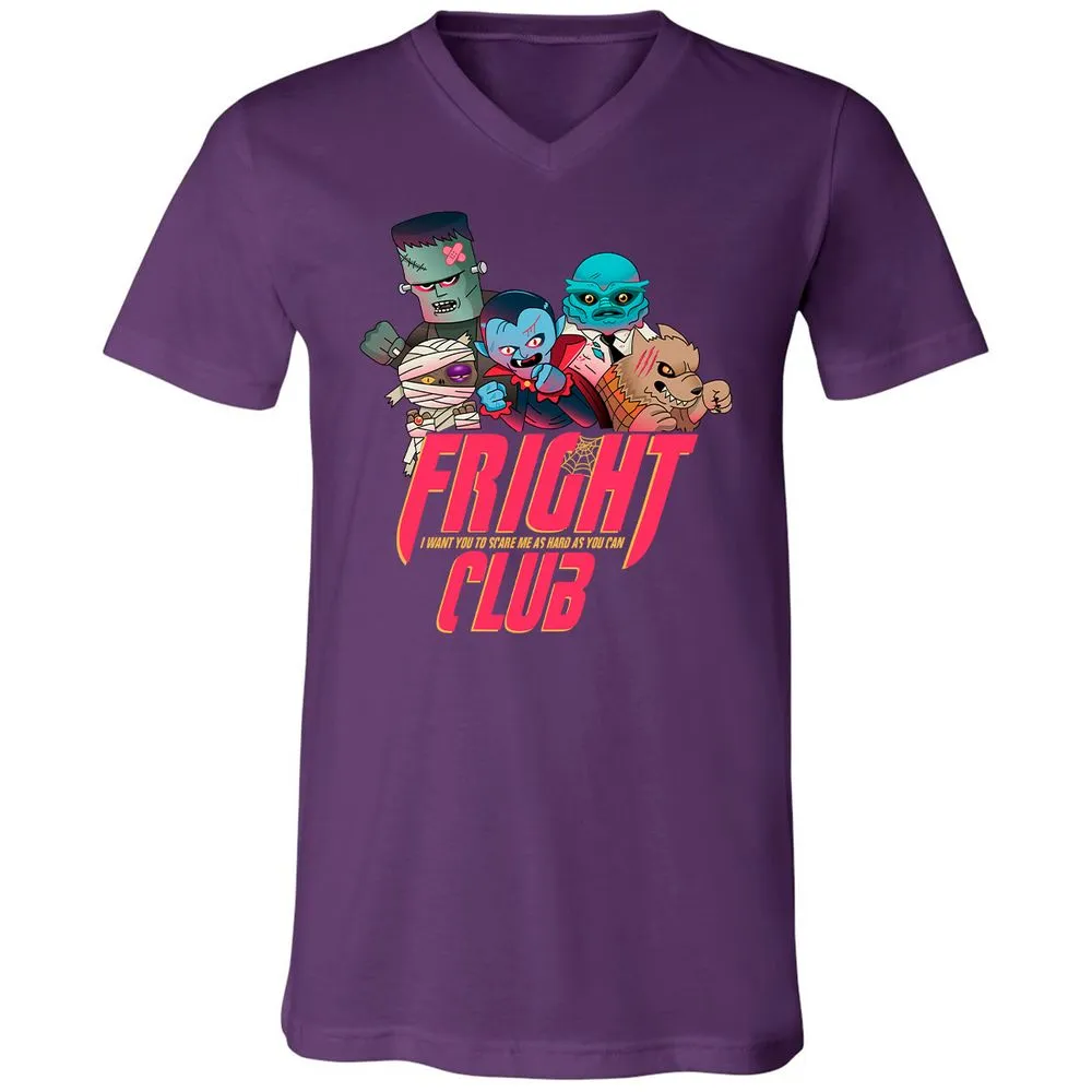 Unisex V-Neck T-Shirt - YJ2N9ZK9 - Team Purple - 9