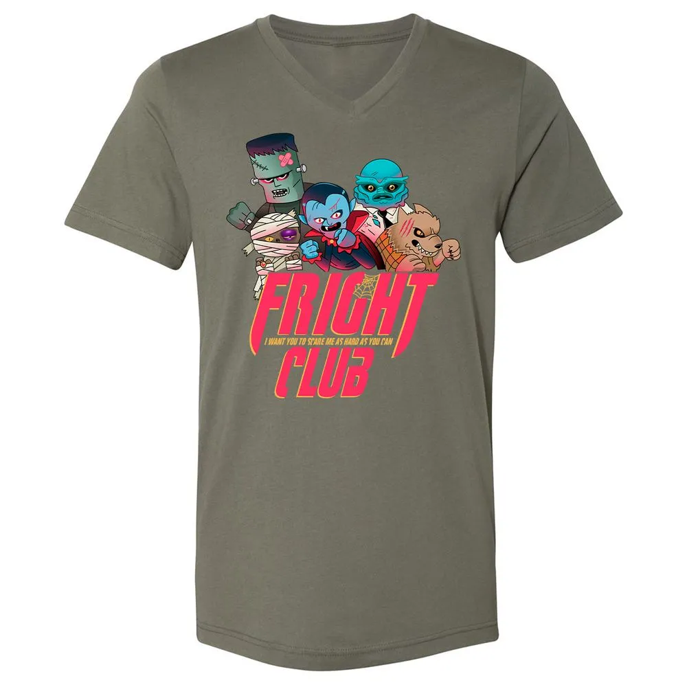 Unisex V-Neck T-Shirt - YJ2N9ZK9 - Military Green - 10