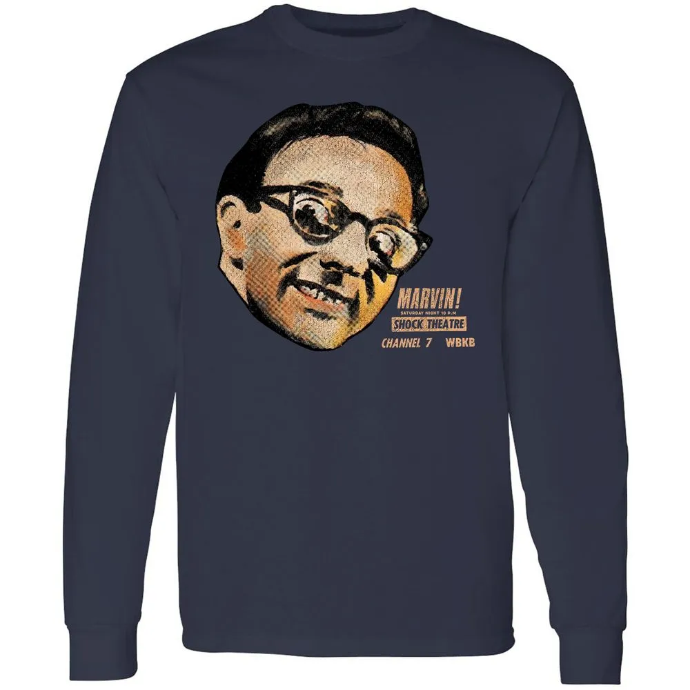 Long Sleeve T-Shirt - B1R8H8L4 - Navy - 2