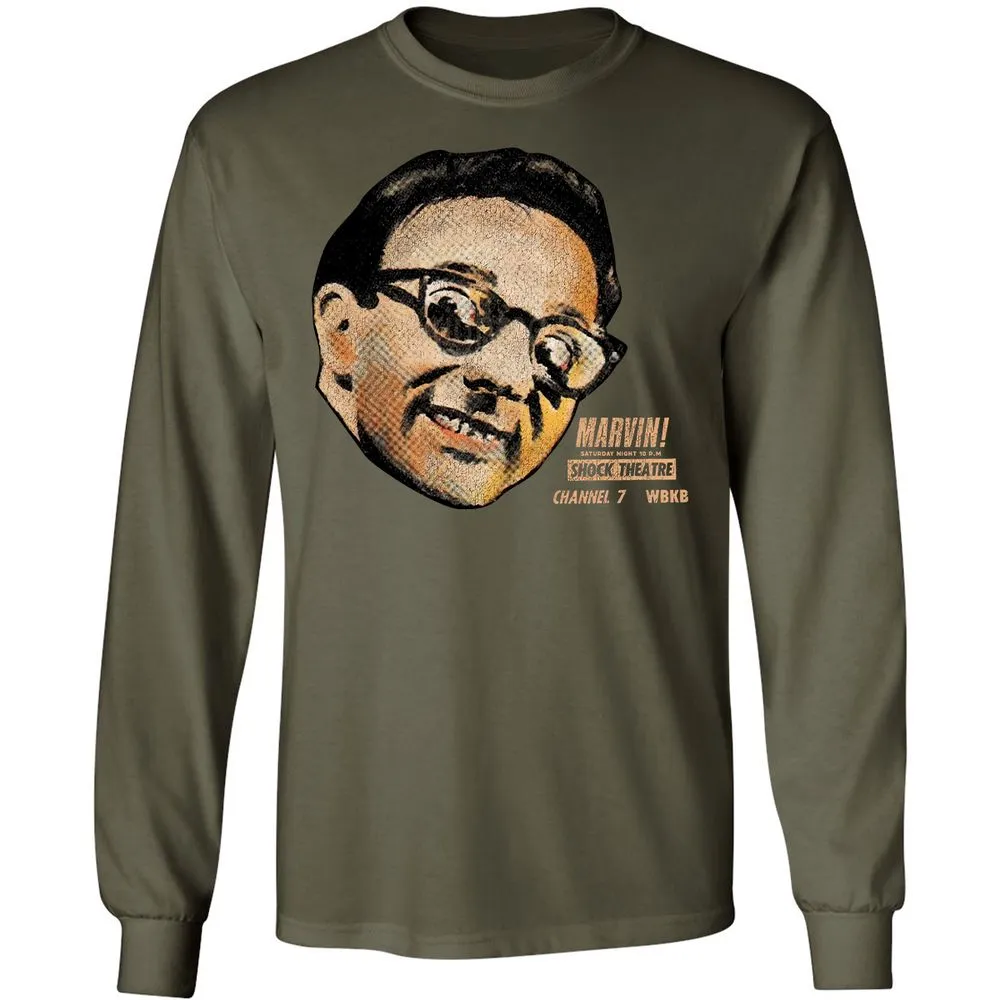 Long Sleeve T-Shirt - B1R8H8L4 - Military Green - 16