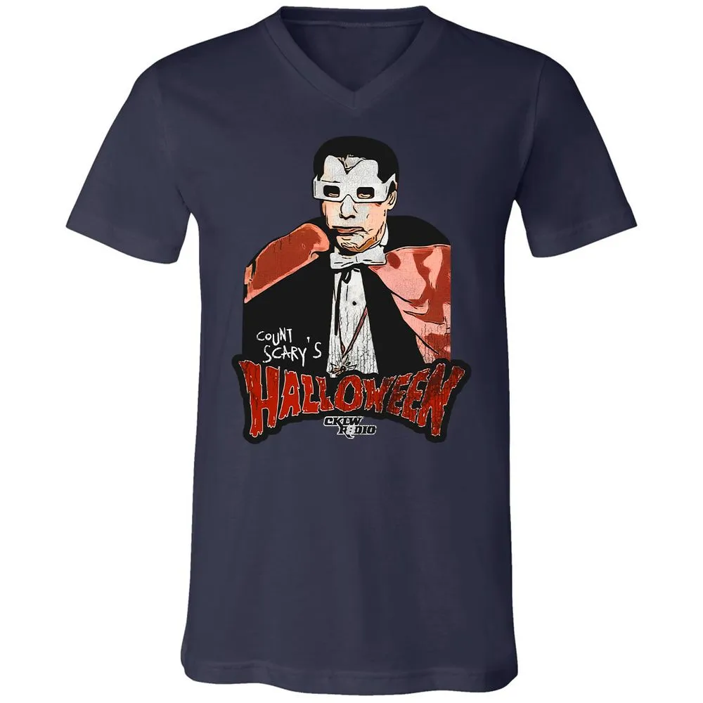 Unisex V-Neck T-Shirt - LRRMPL7Z - Navy - 2