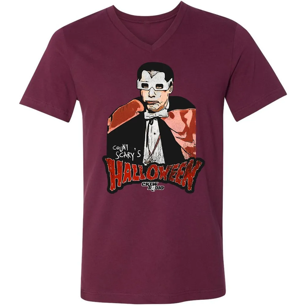 Unisex V-Neck T-Shirt - LRRMPL7Z - Maroon - 6
