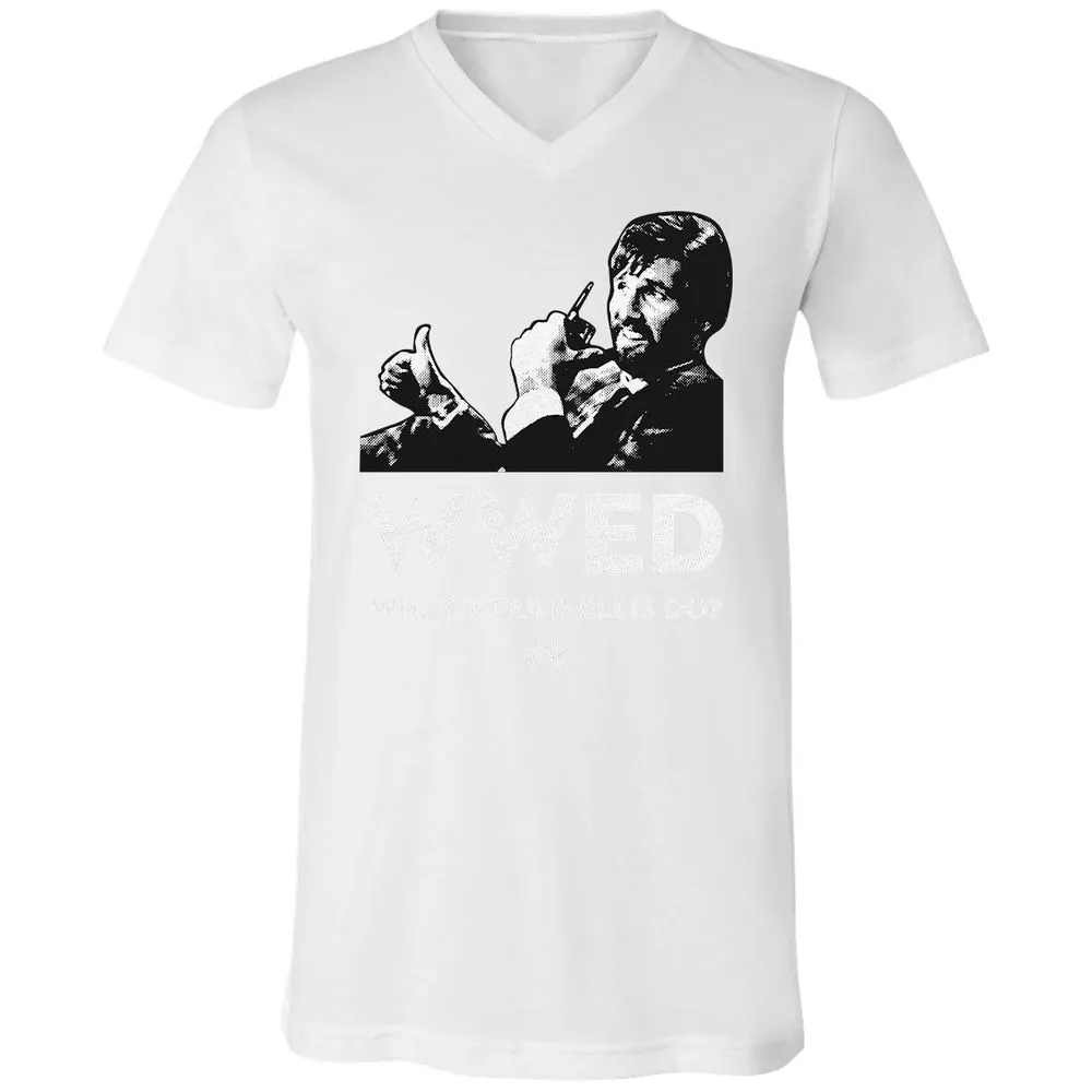 Unisex V-Neck T-Shirt - CGXYHZH4 - White - 5