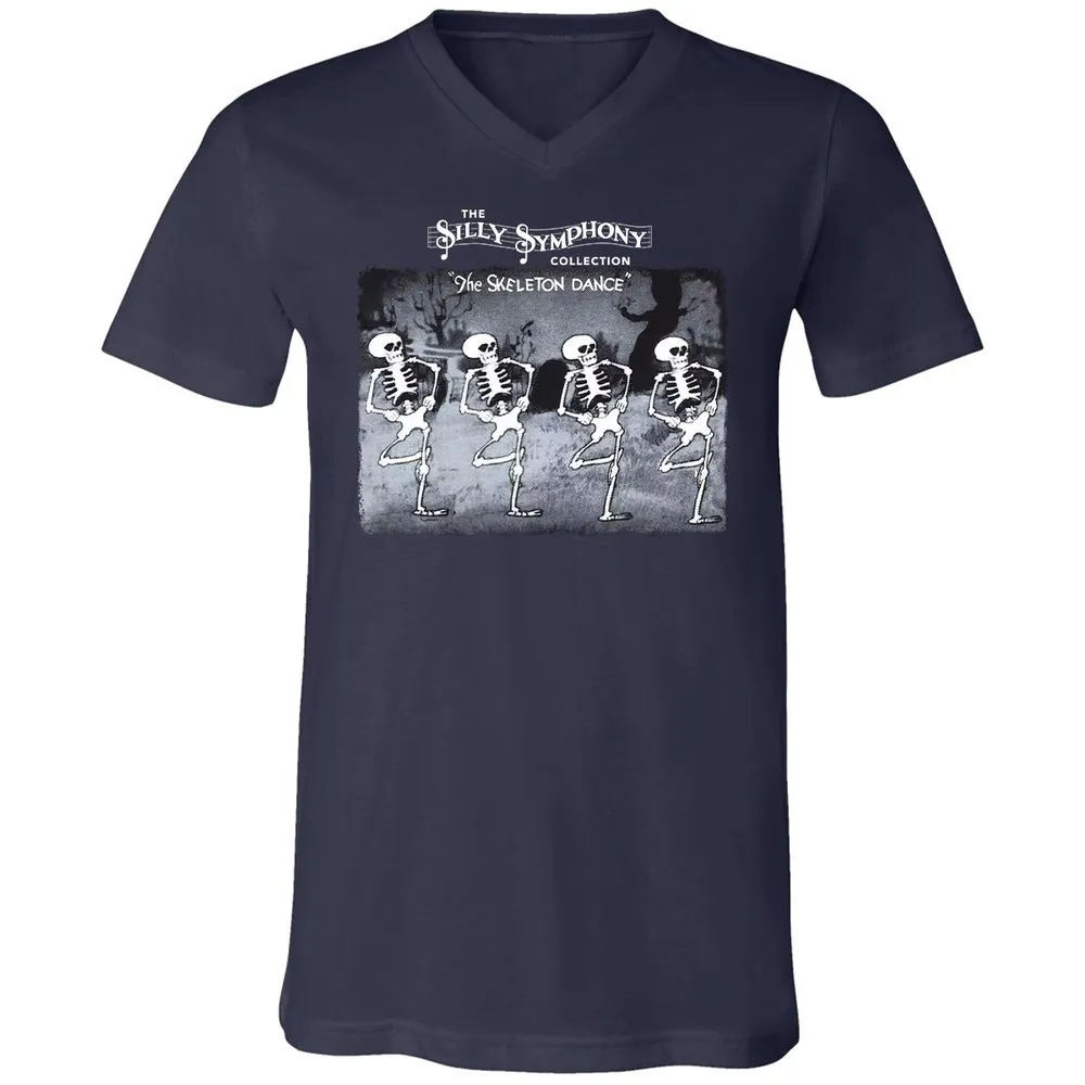Unisex V-Neck T-Shirt - PZZUQTHR - Navy - 2