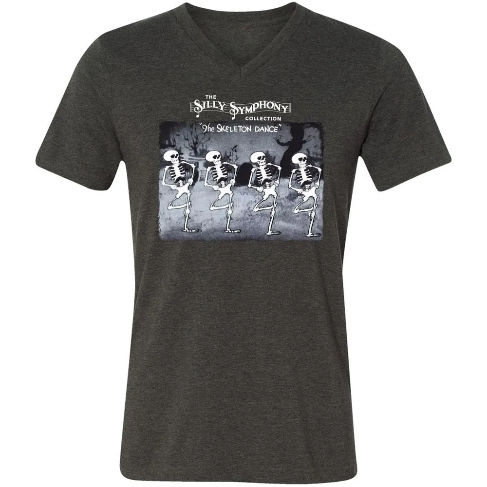 Unisex V-Neck T-Shirt - PZZUQTHR - Dark Grey Heather - 8