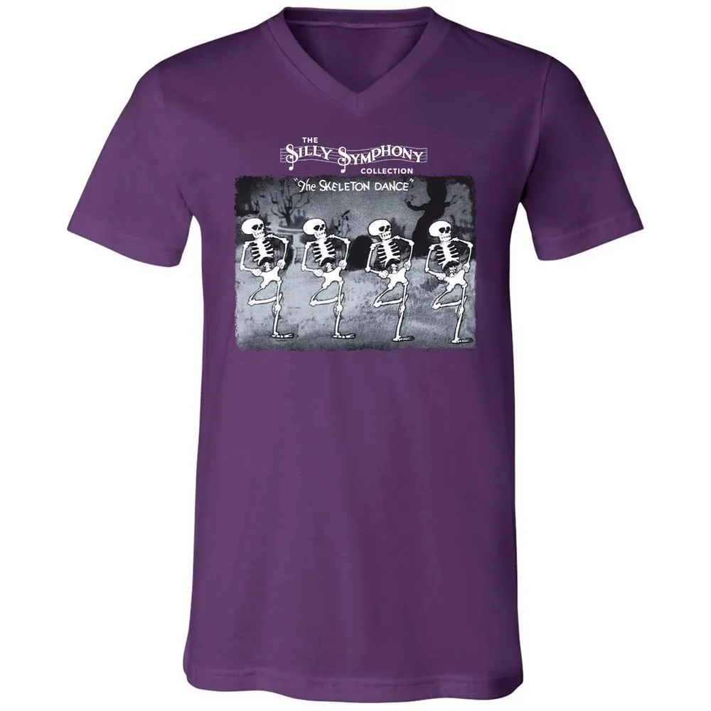 Unisex V-Neck T-Shirt - PZZUQTHR - Team Purple - 9