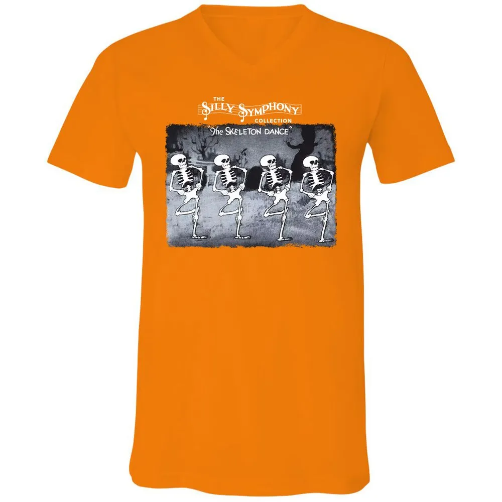 Unisex V-Neck T-Shirt - PZZUQTHR - Orange - 11