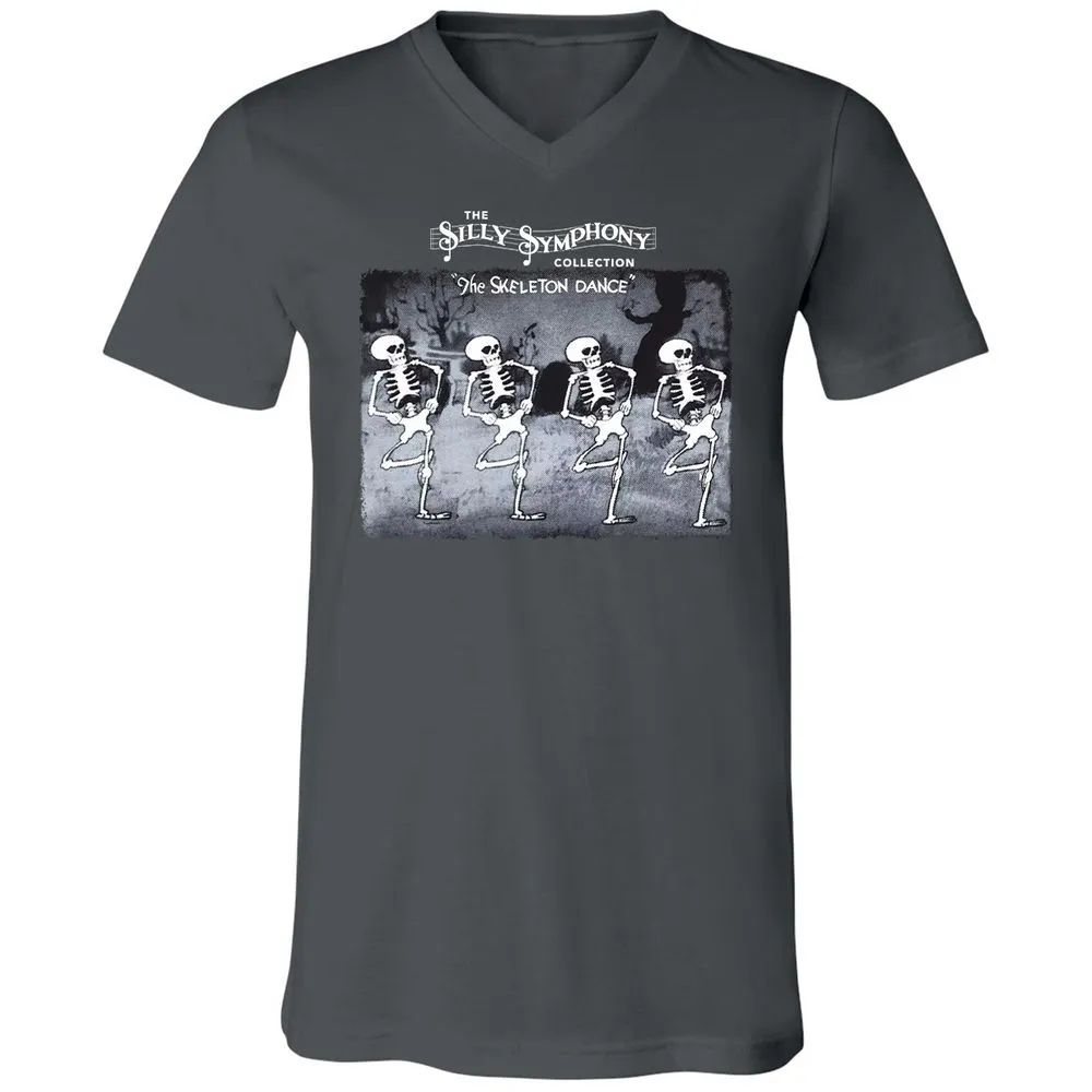 Unisex V-Neck T-Shirt - PZZUQTHR - Asphalt - 12