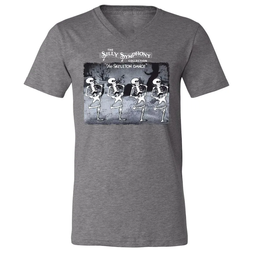 Unisex V-Neck T-Shirt - PZZUQTHR - Deep Heather - 13