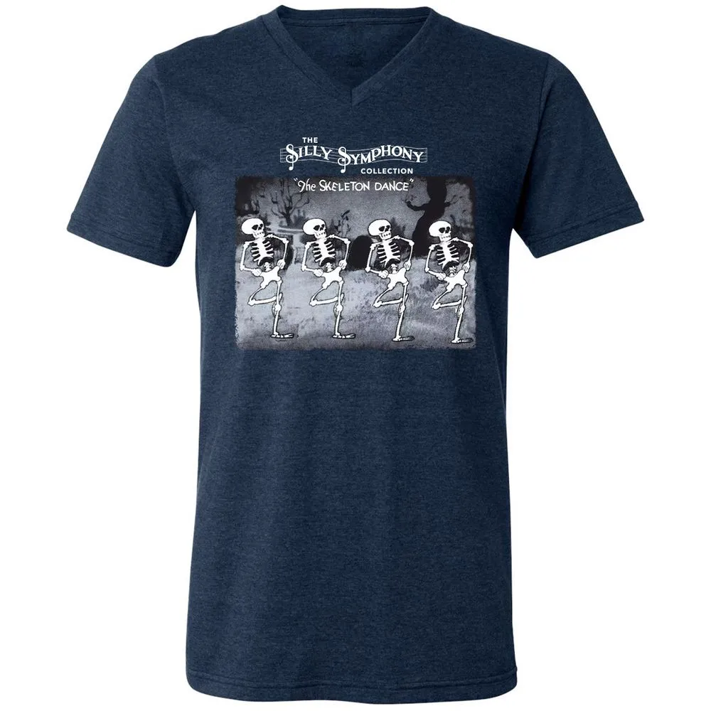 Unisex V-Neck T-Shirt - PZZUQTHR - Heather Navy - 15