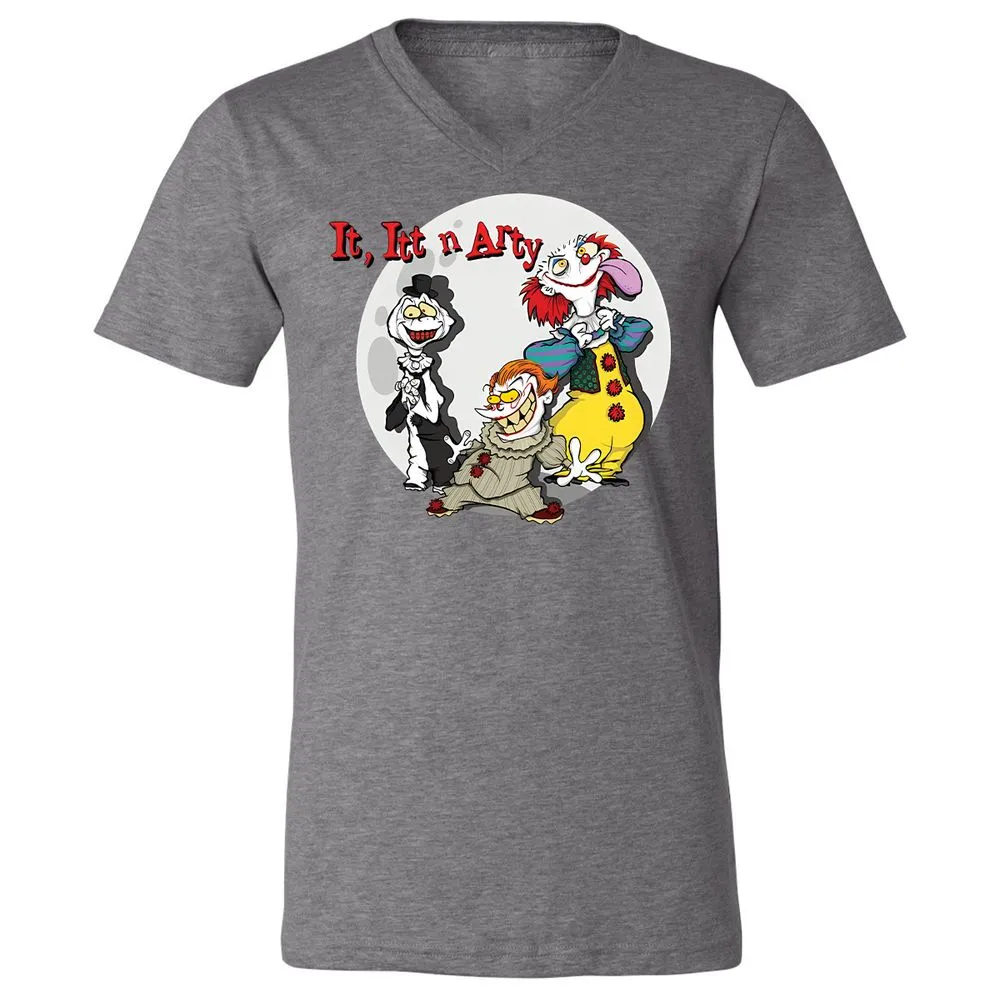 Unisex V-Neck T-Shirt - 2QXVT9FX - Deep Heather - 13