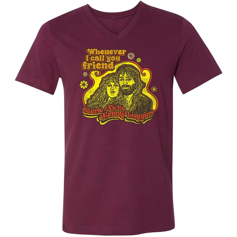 Unisex V-Neck T-Shirt - N75G6HJA - Maroon - 6
