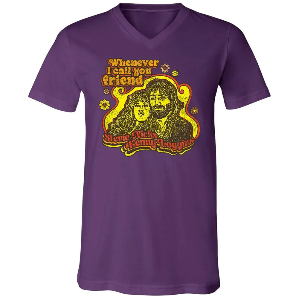 Unisex V-Neck T-Shirt - N75G6HJA - Team Purple - 9
