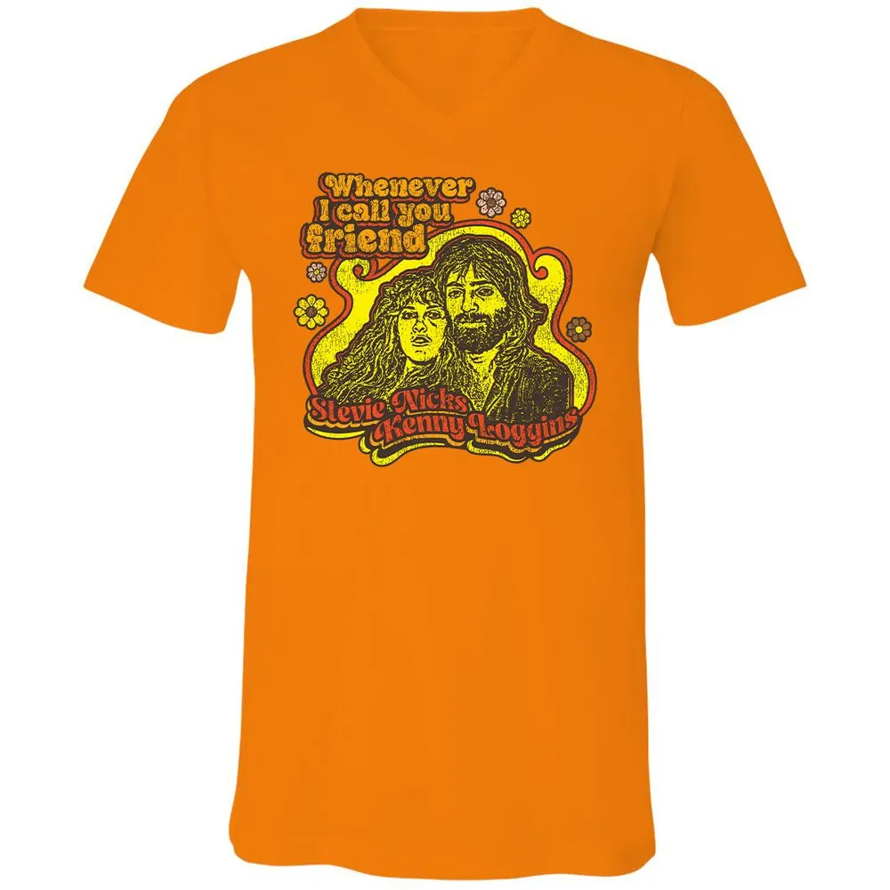 Unisex V-Neck T-Shirt - N75G6HJA - Orange - 11