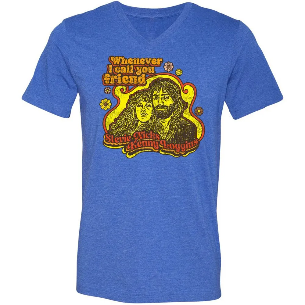 Unisex V-Neck T-Shirt - N75G6HJA - Heather True Royal - 14