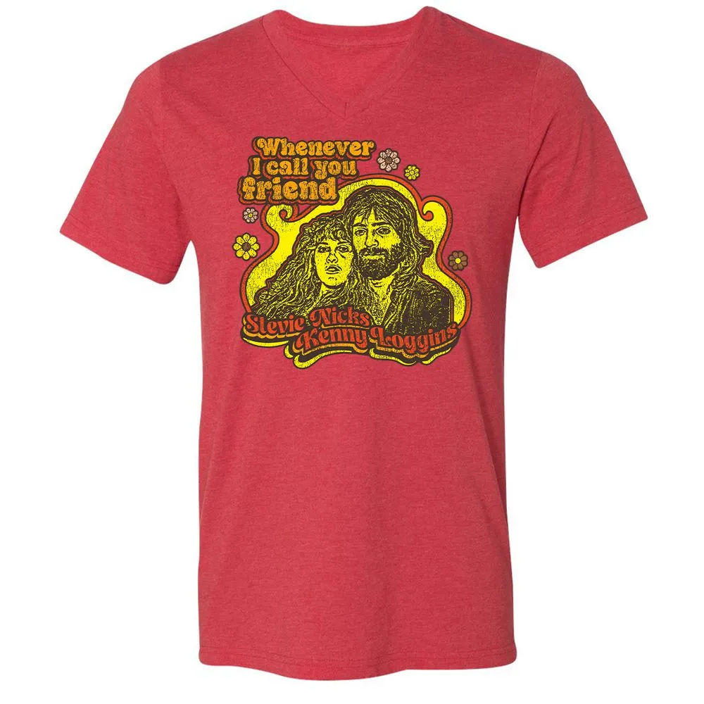 Unisex V-Neck T-Shirt - N75G6HJA - Heather Red - 16