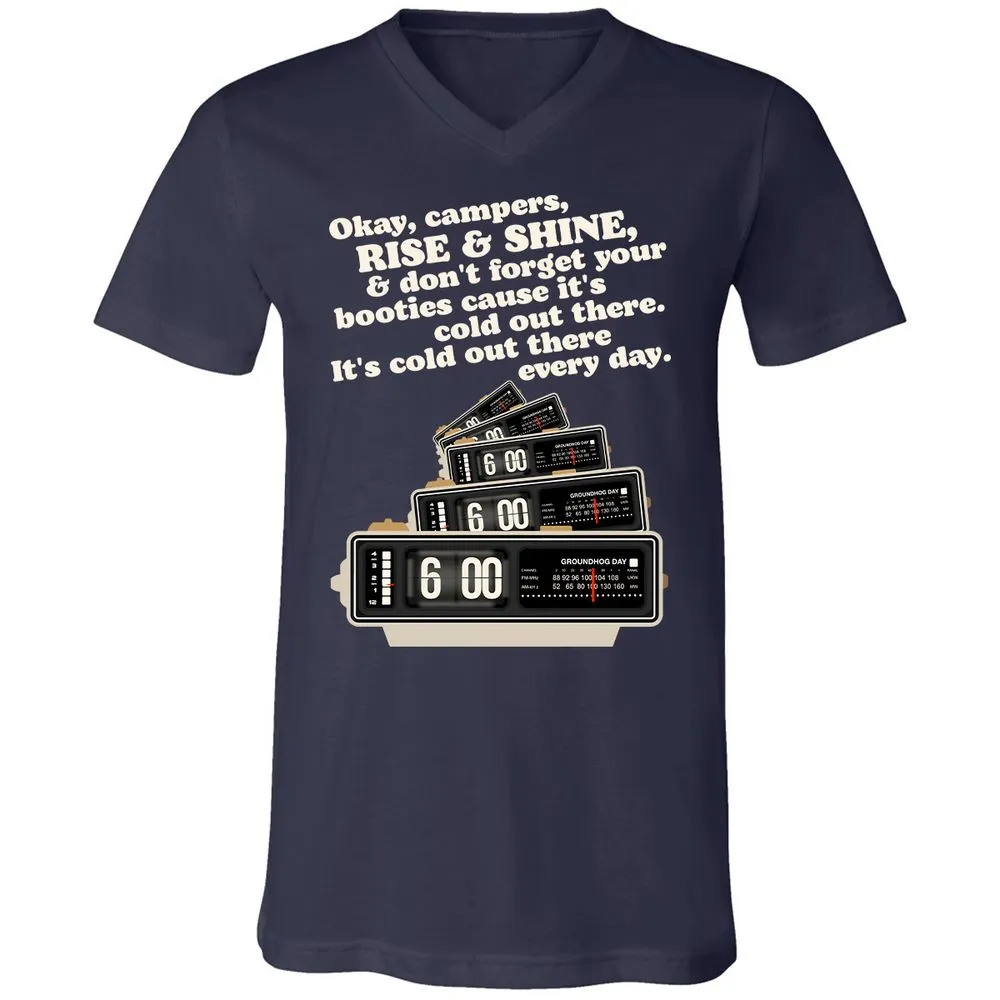 Unisex V-Neck T-Shirt - XYCEET35 - Navy - 2