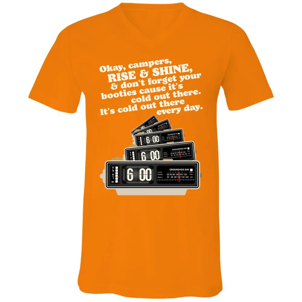 Unisex V-Neck T-Shirt - XYCEET35 - Orange - 11