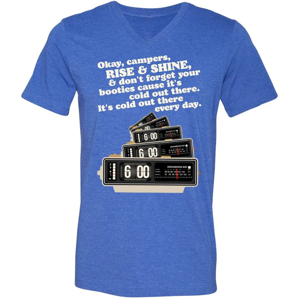 Unisex V-Neck T-Shirt - XYCEET35 - Heather True Royal - 14