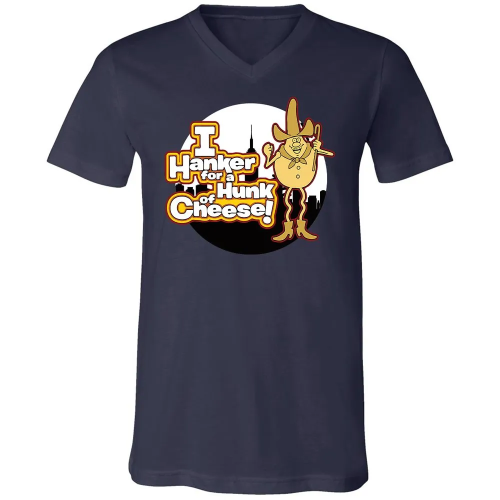 Unisex V-Neck T-Shirt - FJUKZBV6 - Navy - 2