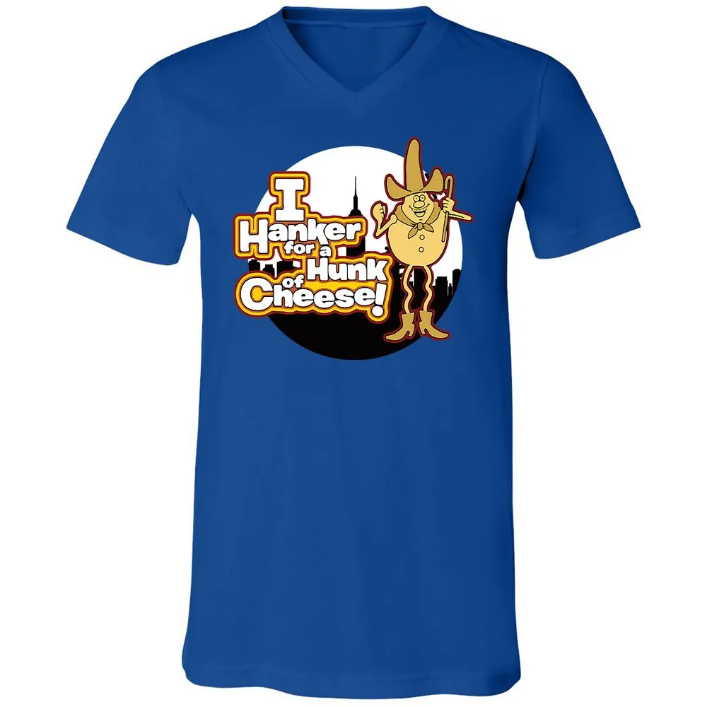 Unisex V-Neck T-Shirt - FJUKZBV6 - True Royal - 4