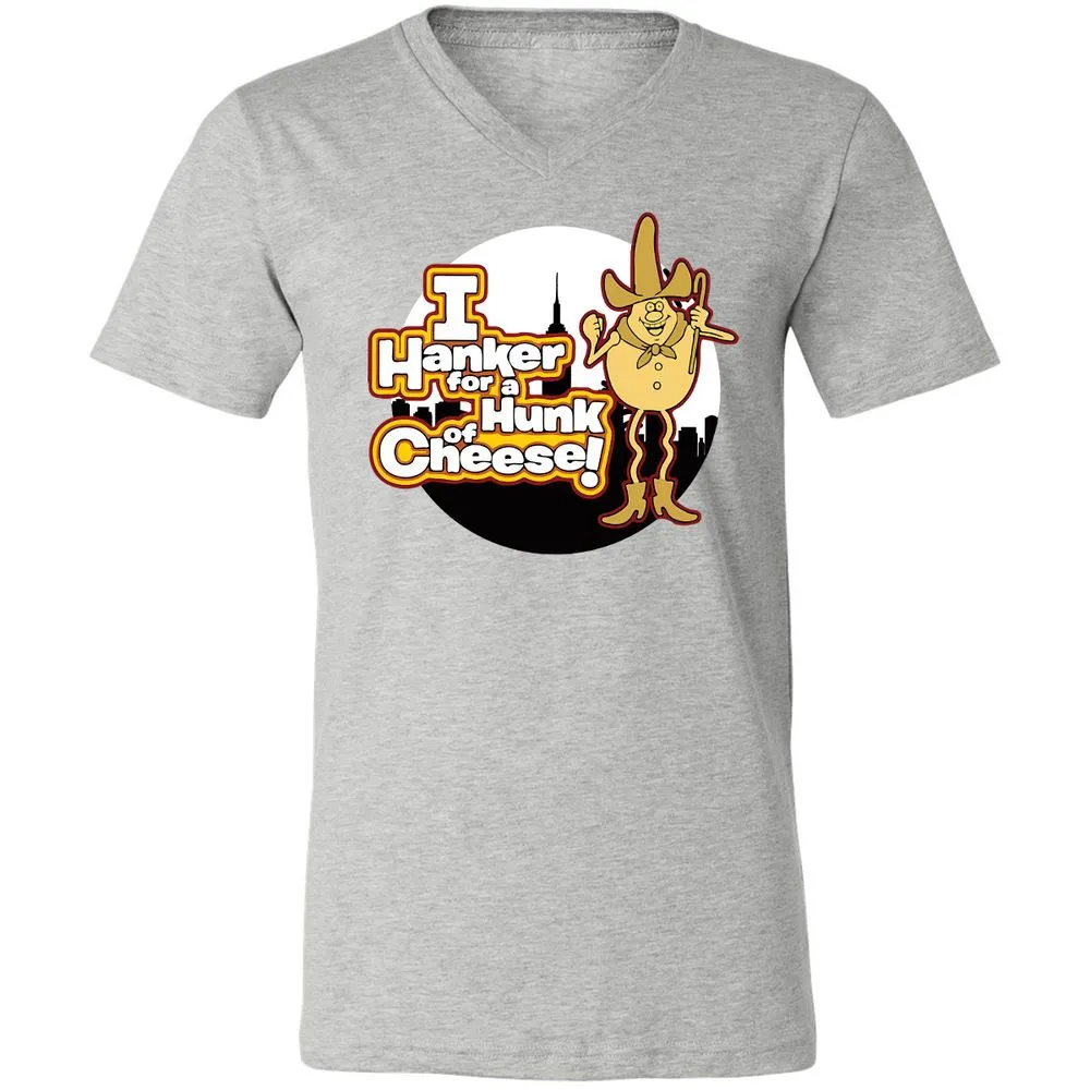 Unisex V-Neck T-Shirt - FJUKZBV6 - Athletic Heather - 7