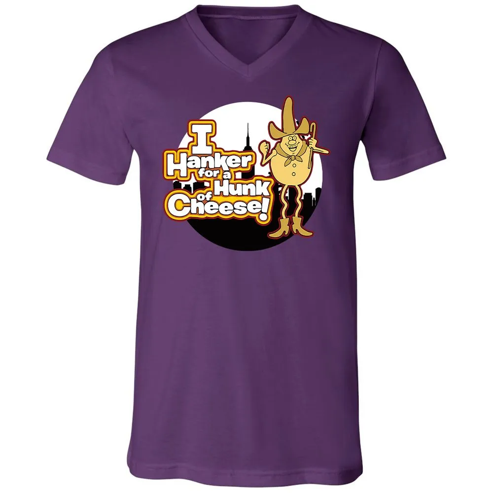 Unisex V-Neck T-Shirt - FJUKZBV6 - Team Purple - 9