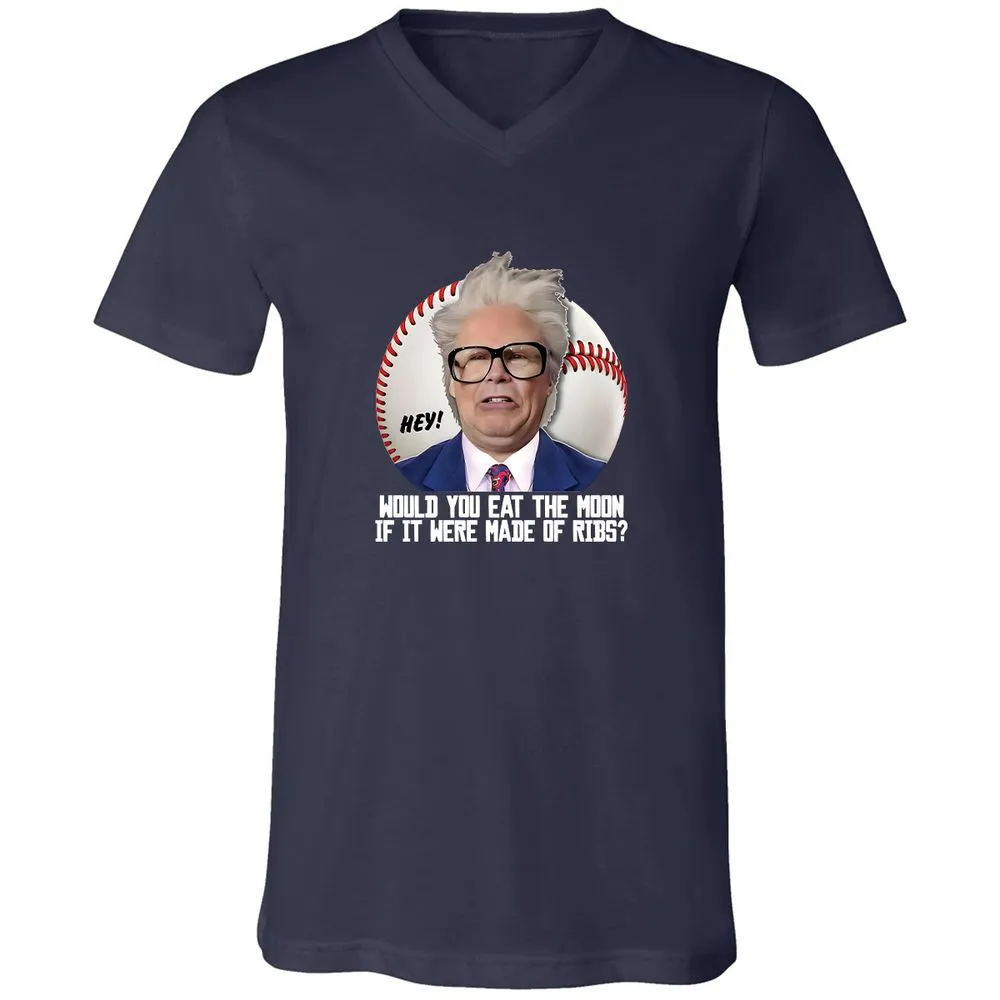 Unisex V-Neck T-Shirt - KVWD54U4 - Navy - 2
