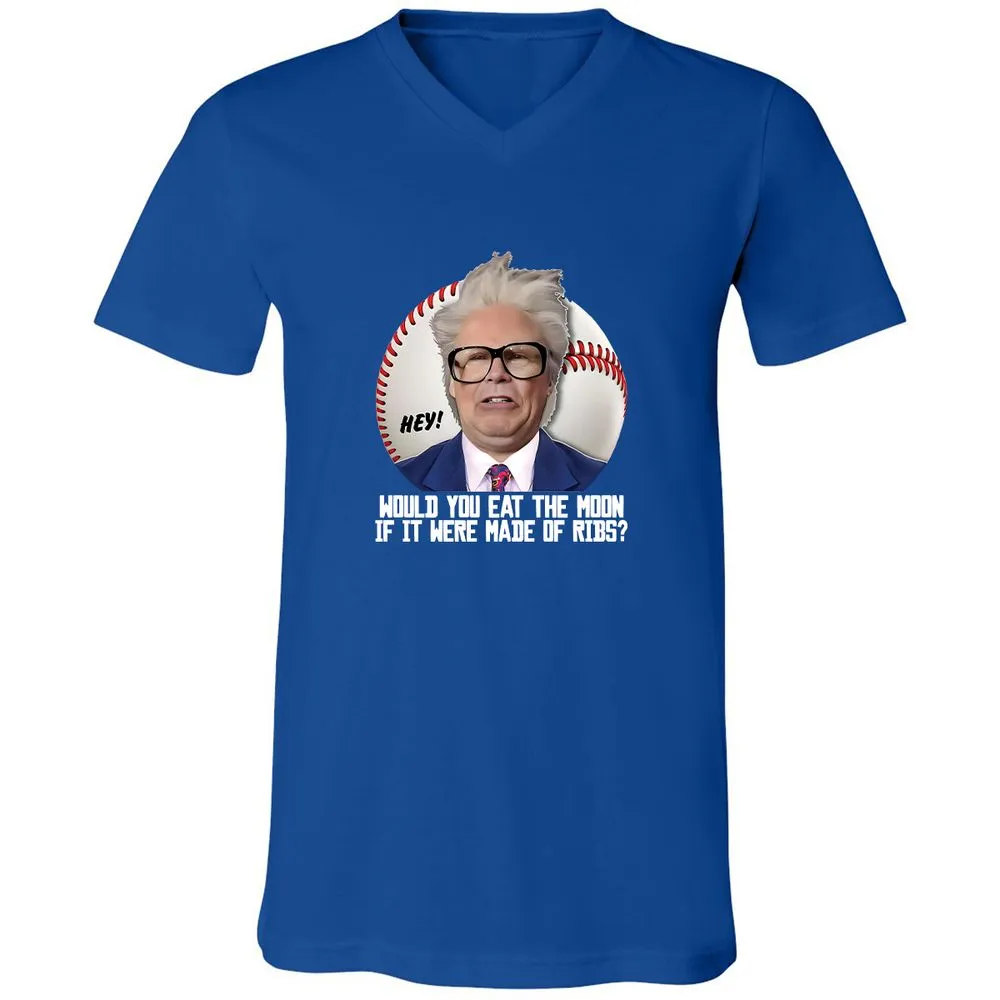 Unisex V-Neck T-Shirt - KVWD54U4 - True Royal - 4