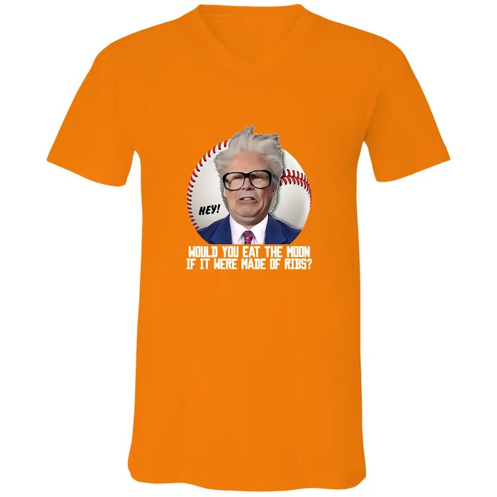Unisex V-Neck T-Shirt - KVWD54U4 - Orange - 11