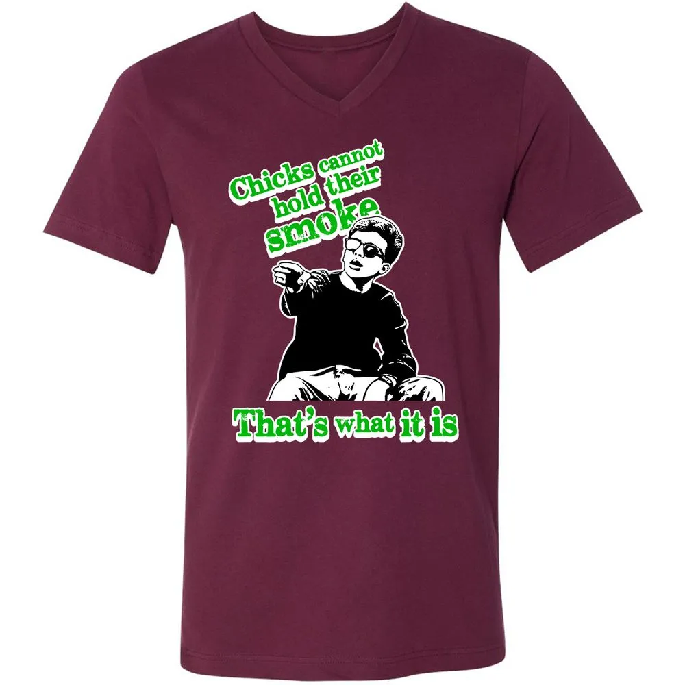 Unisex V-Neck T-Shirt - SVLVXA4P - Maroon - 6