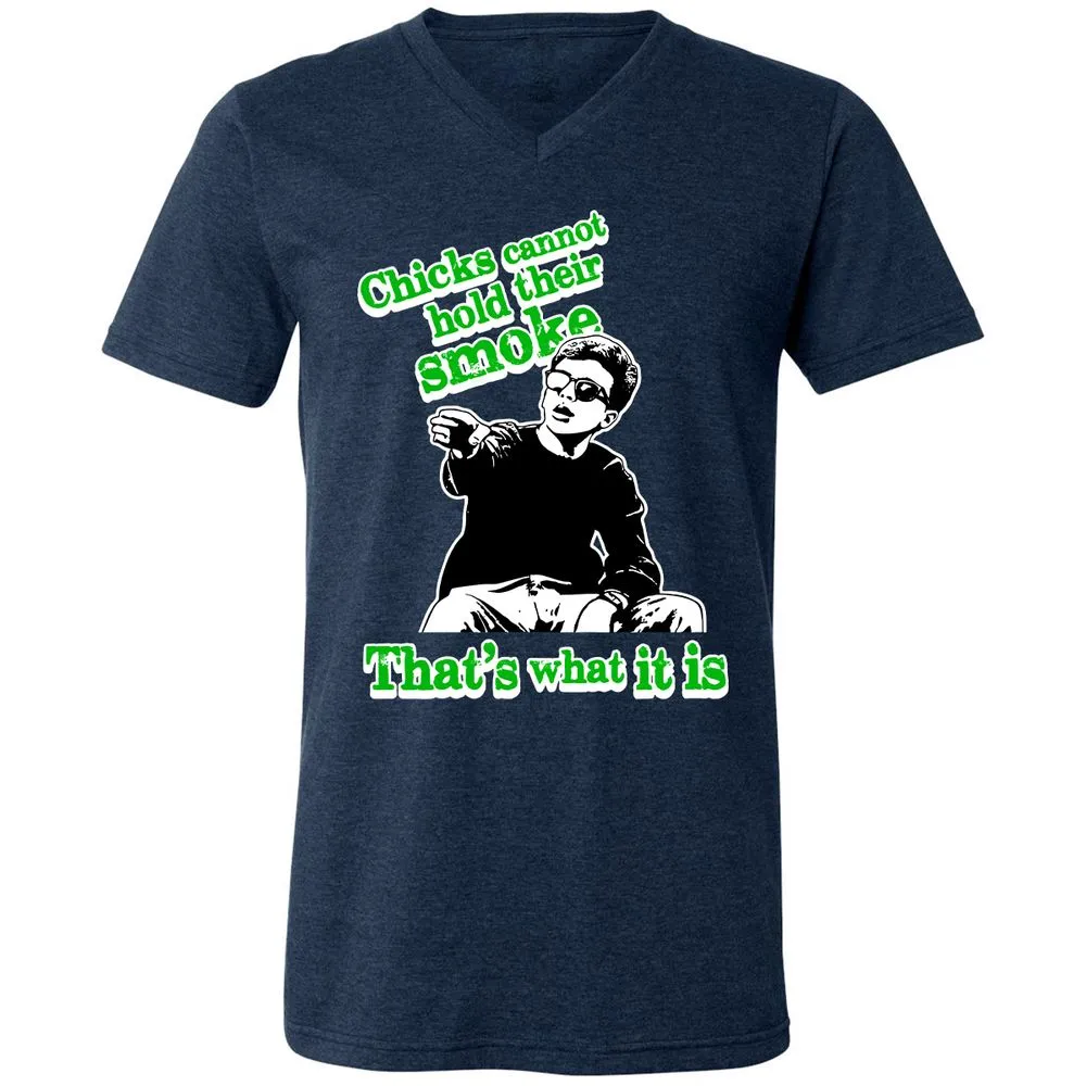 Unisex V-Neck T-Shirt - SVLVXA4P - Heather Navy - 15