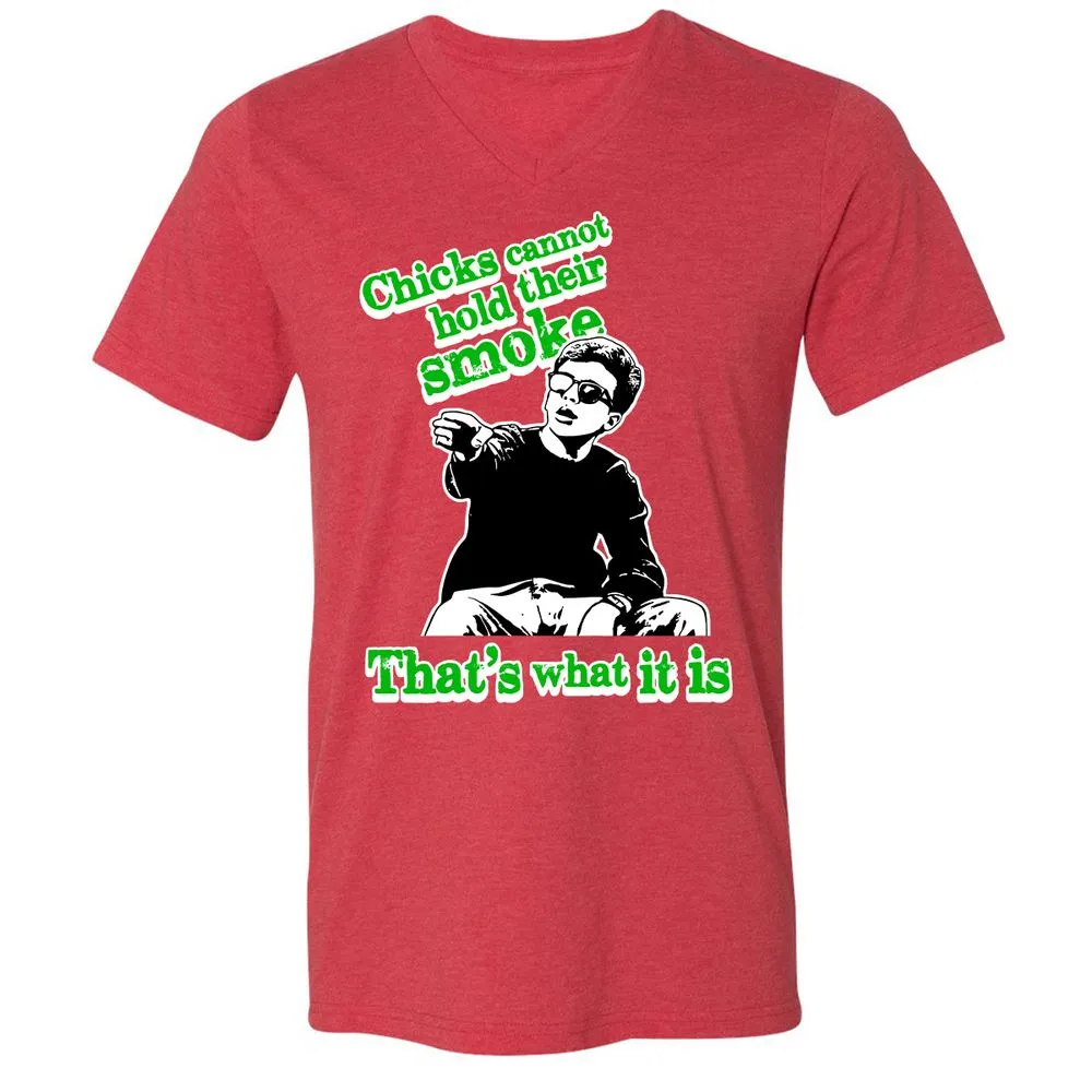 Unisex V-Neck T-Shirt - SVLVXA4P - Heather Red - 16