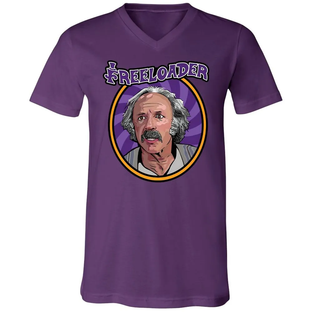 Unisex V-Neck T-Shirt - HVDGK9JR - Team Purple - 9
