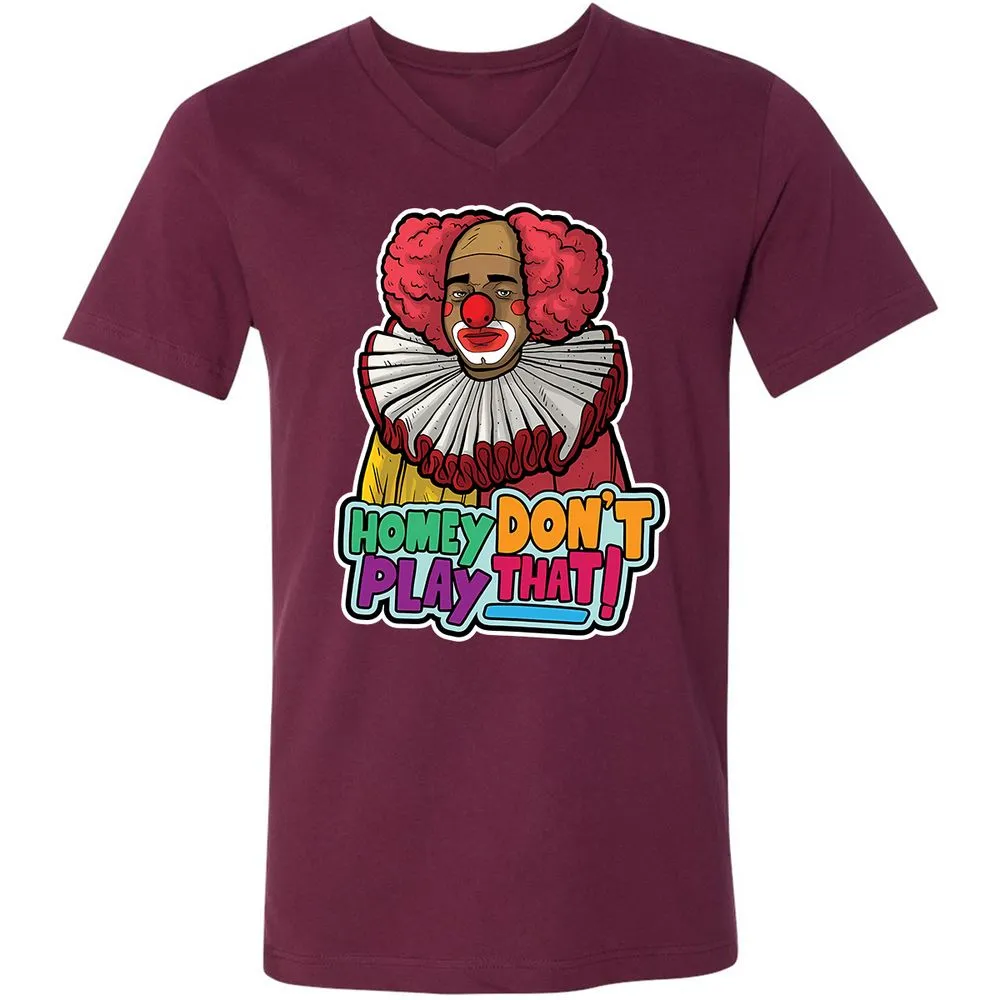 Unisex V-Neck T-Shirt - VPRTVMH9 - Maroon - 6