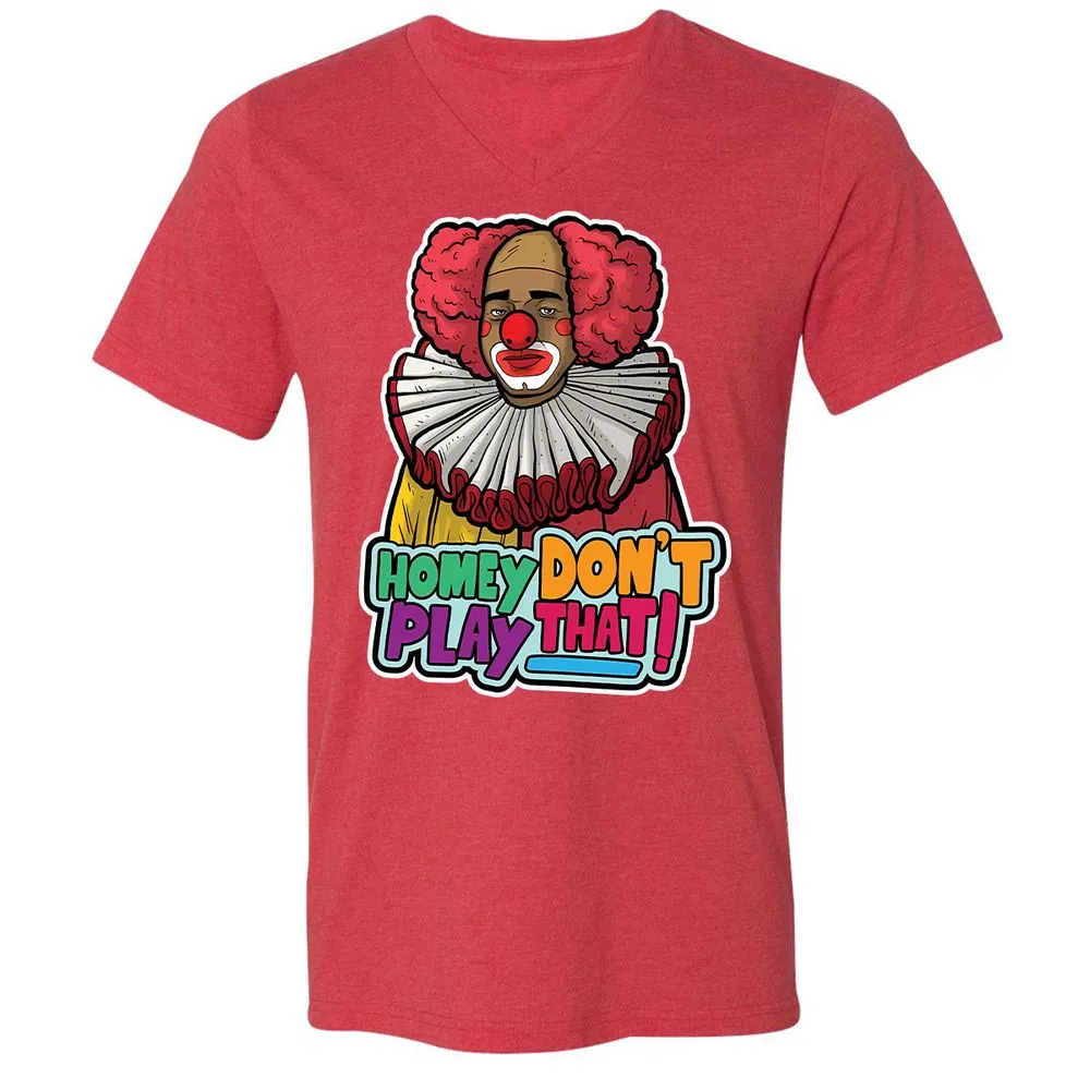 Unisex V-Neck T-Shirt - VPRTVMH9 - Heather Red - 16