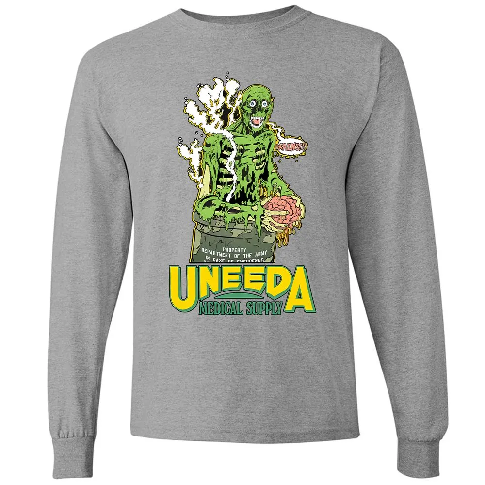 Long Sleeve T-Shirt - F67PURP9 - Graphite Heather - 6