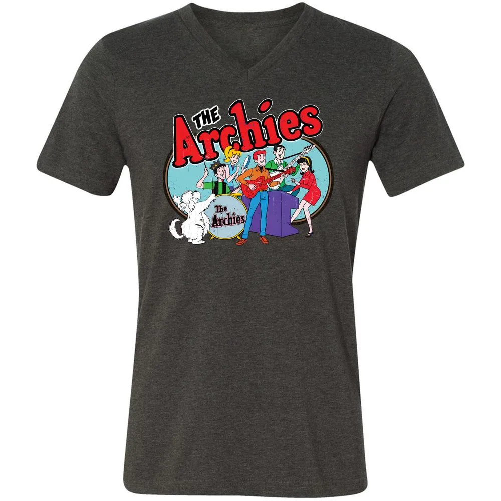 Unisex V-Neck T-Shirt - NT8GX82L - Dark Grey Heather - 8