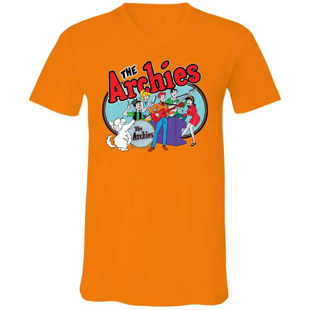 Unisex V-Neck T-Shirt - NT8GX82L - Orange - 11