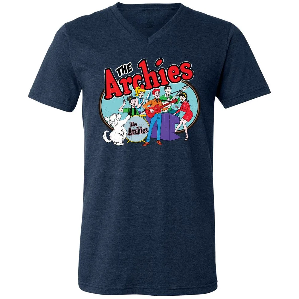 Unisex V-Neck T-Shirt - NT8GX82L - Heather Navy - 15