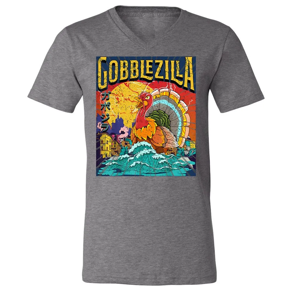 Unisex V-Neck T-Shirt - 96UUY1JW - Deep Heather - 13