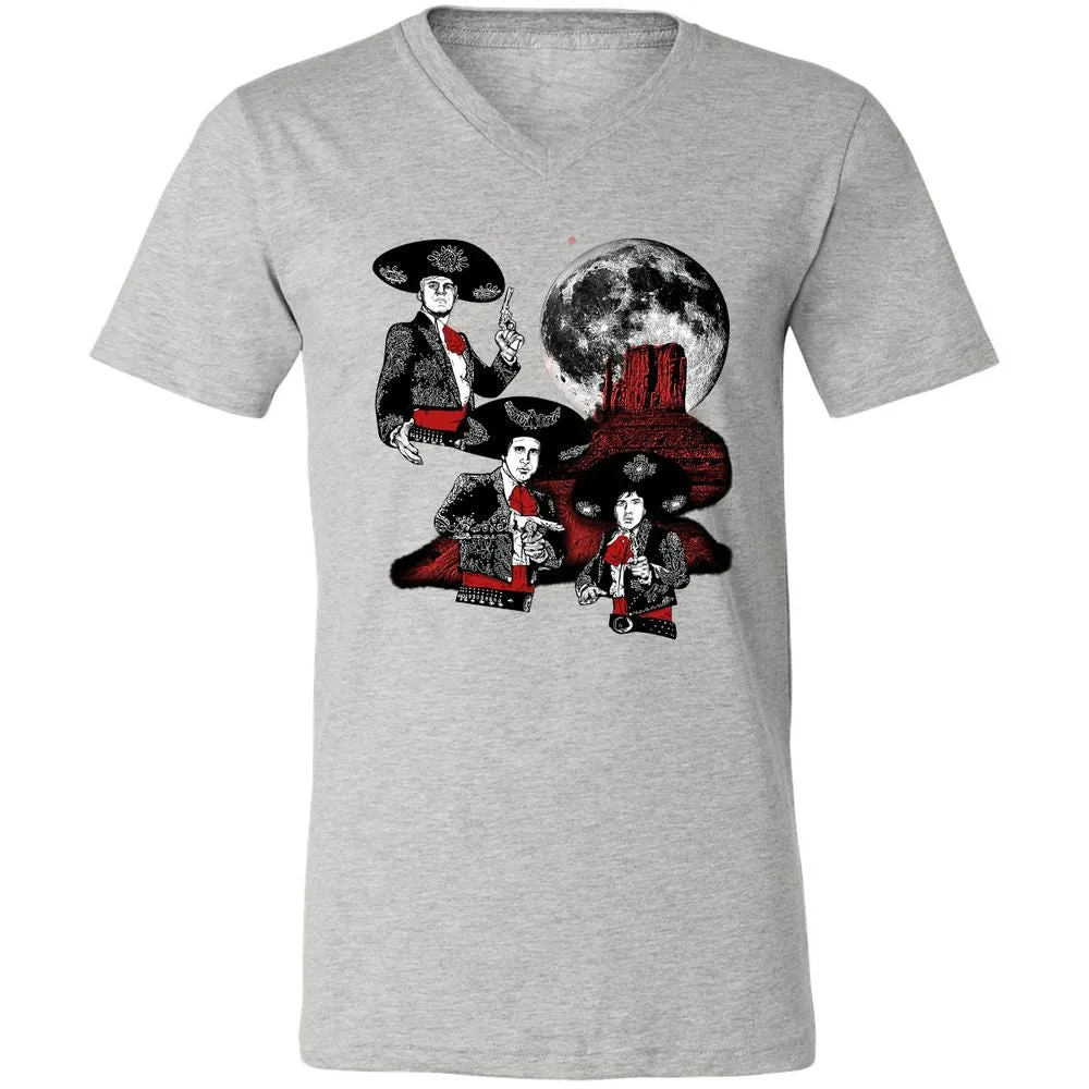 Unisex V-Neck T-Shirt - YW8XA733 - Athletic Heather - 7