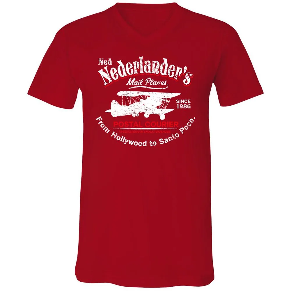 Unisex V-Neck T-Shirt - KGC3GPL1 - Red - 3
